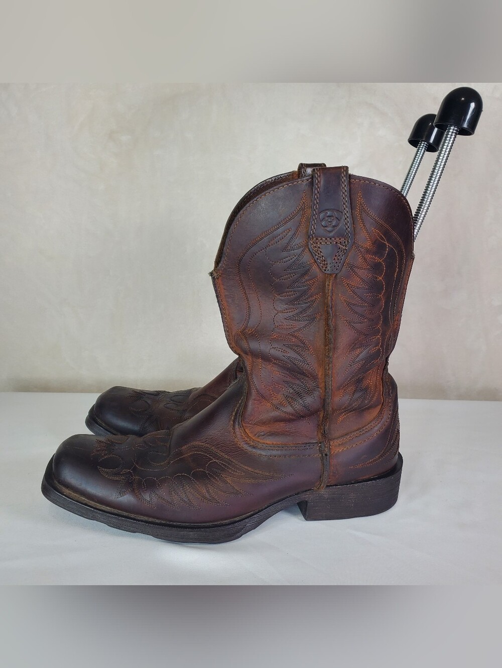 Ariat 10010944 Brown Rambler Phoenix Leather COWBOY Western Boots SIZE 10 D